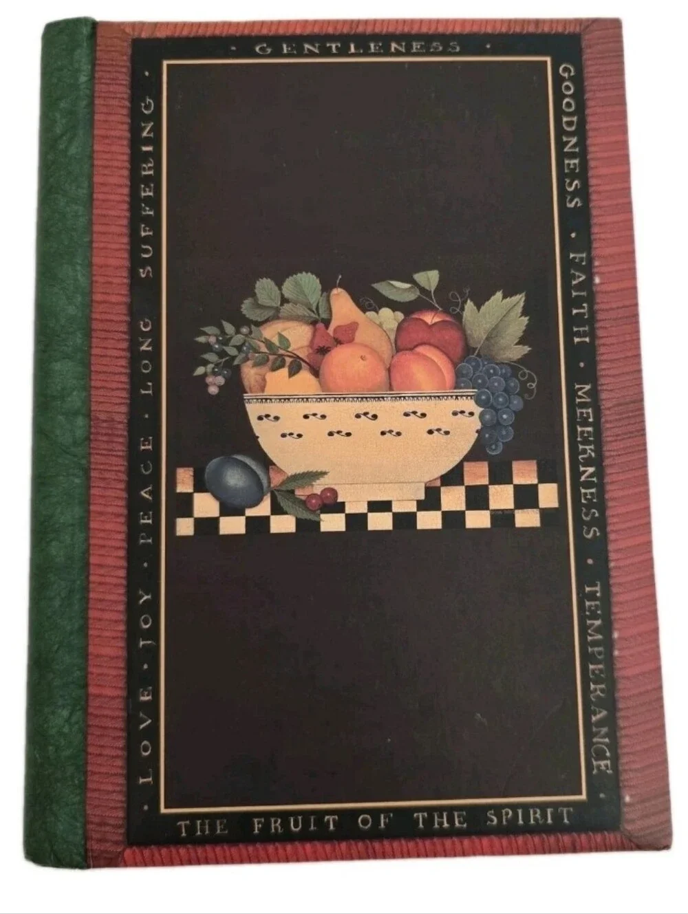 90s DIANE ULMER PEDERSEN vintage Fruit Basket Artwork Food Recipe Journal